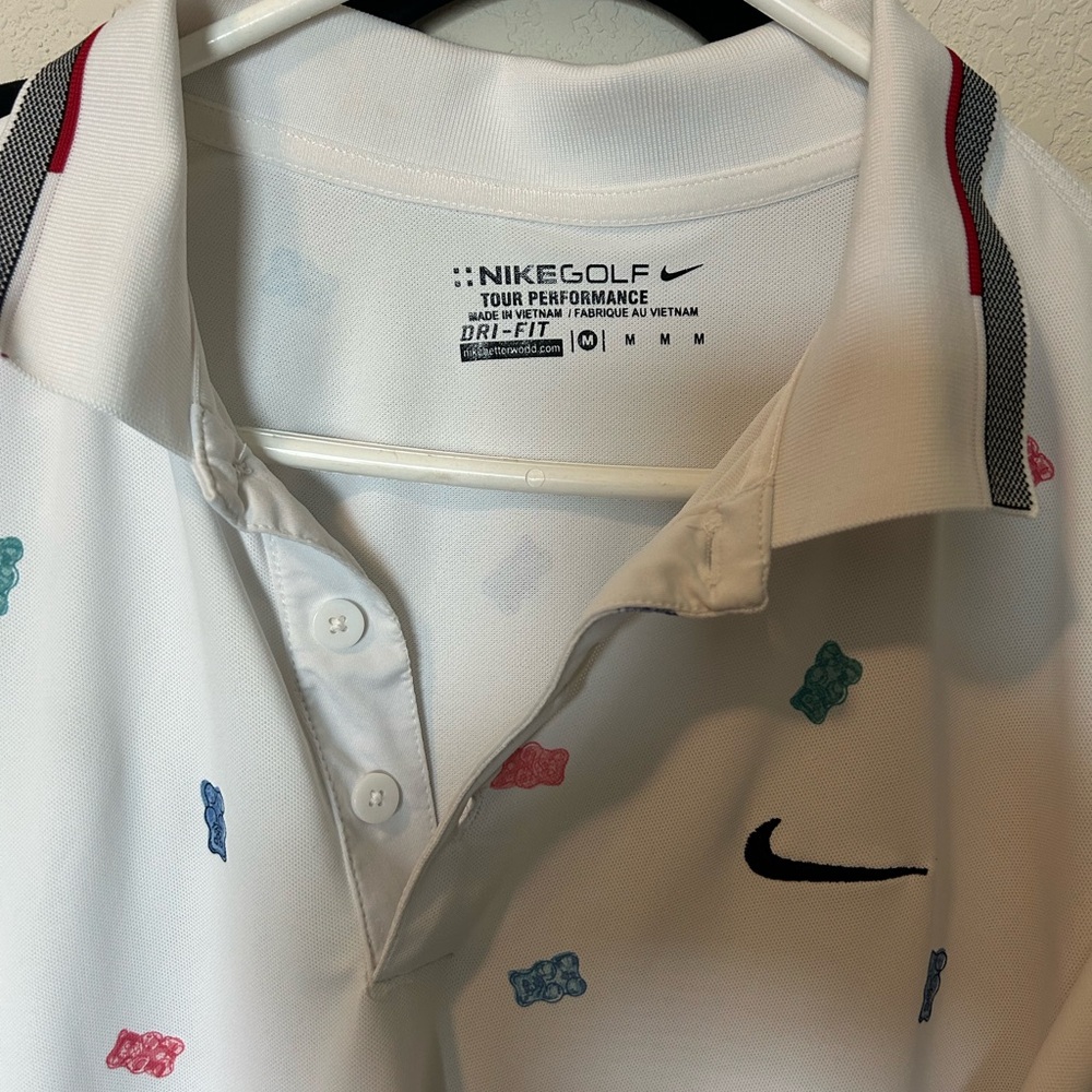 Nike Golf Tour Performance Polo with Multicolor Gummy Motif